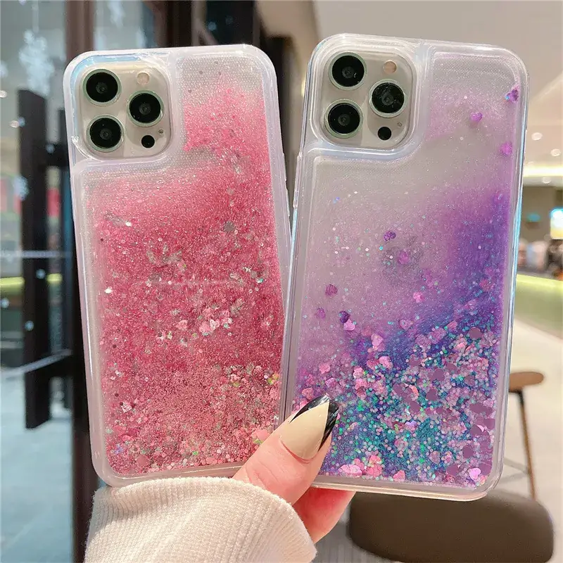 Glitter Liquid Protective iPhone 16 Case Silicone Anti-Fall - Image 6