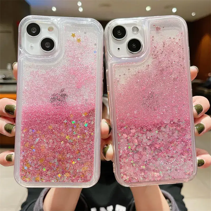 Glitter Liquid Protective iPhone 16 Case Silicone Anti-Fall - Image 7
