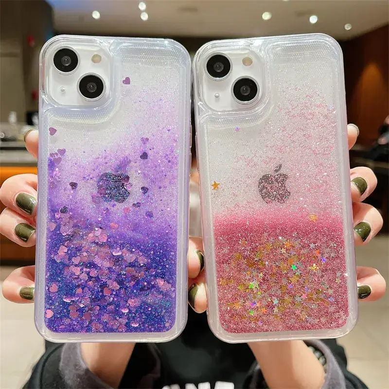 Glitter Liquid Protective iPhone 16 Case Silicone Anti-Fall - Image 9