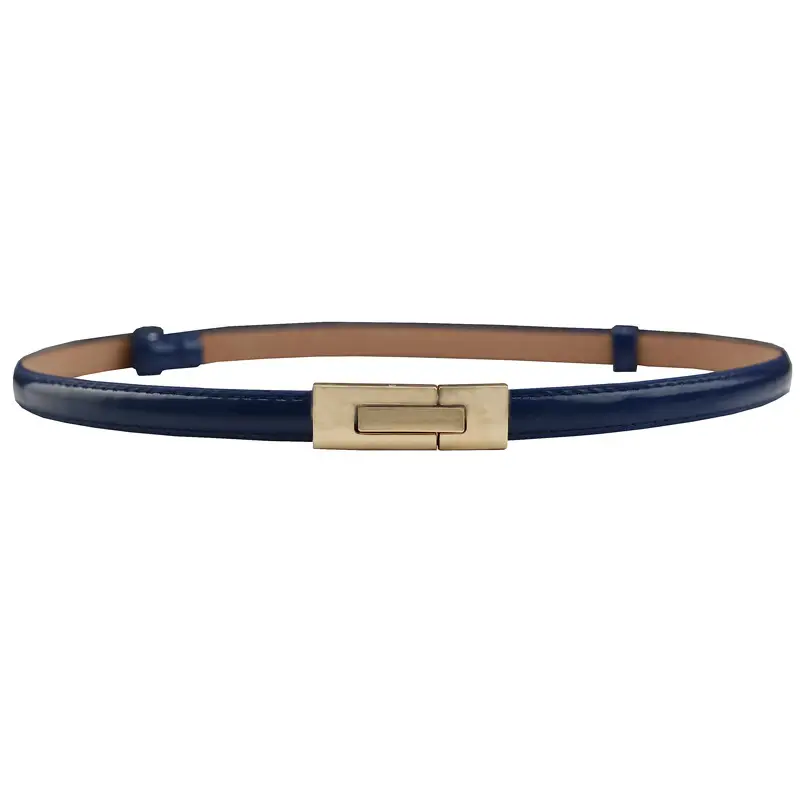 Korean Belt Women's Pink Gold Buckle Long Waist Chain - Image 3
