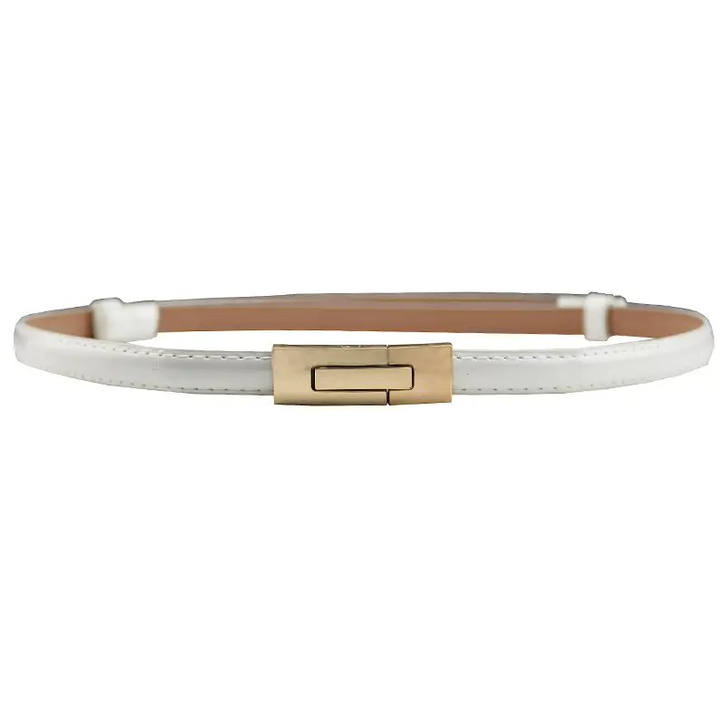 Korean Belt Women's Pink Gold Buckle Long Waist Chain - Image 4