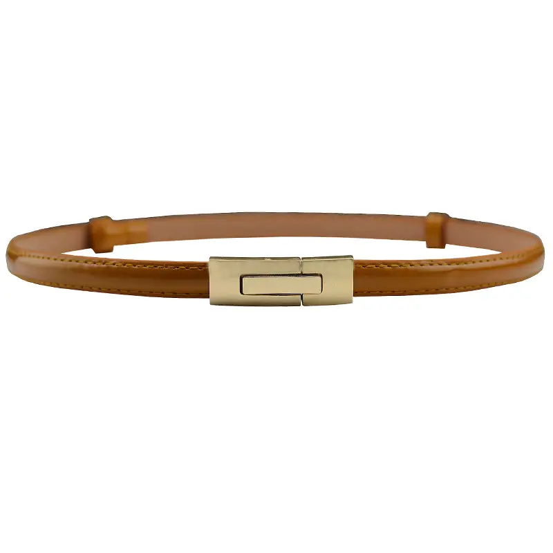 Korean Belt Women's Pink Gold Buckle Long Waist Chain - Image 5