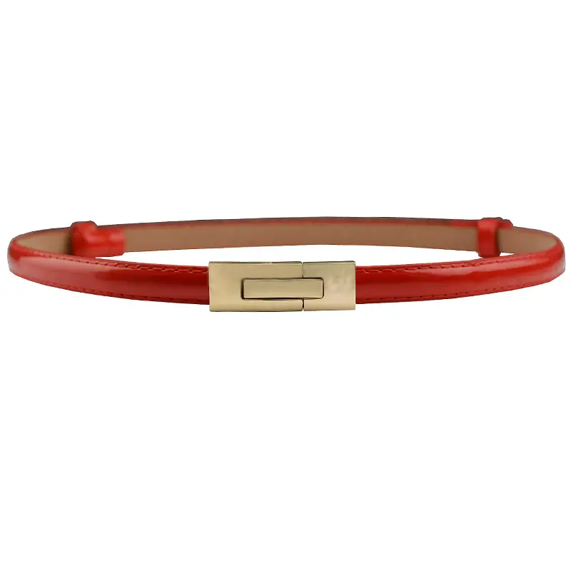 Korean Belt Women's Pink Gold Buckle Long Waist Chain - Image 6