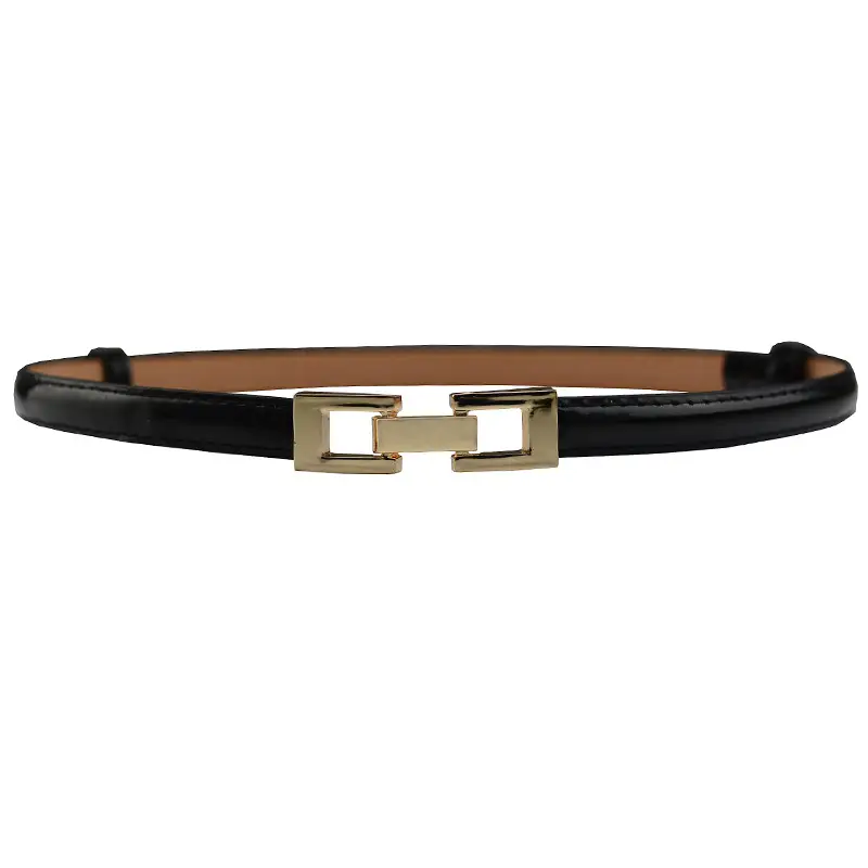 Korean Belt Women's Pink Gold Buckle Long Waist Chain - Image 2