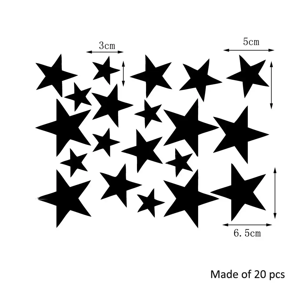 Removable Star Wall Stickers for Baby Room Blue Decor — feature 26