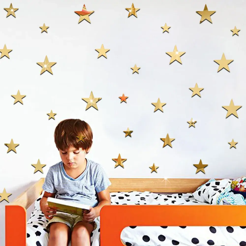 Removable Star Wall Stickers for Baby Room Blue Decor — feature 30