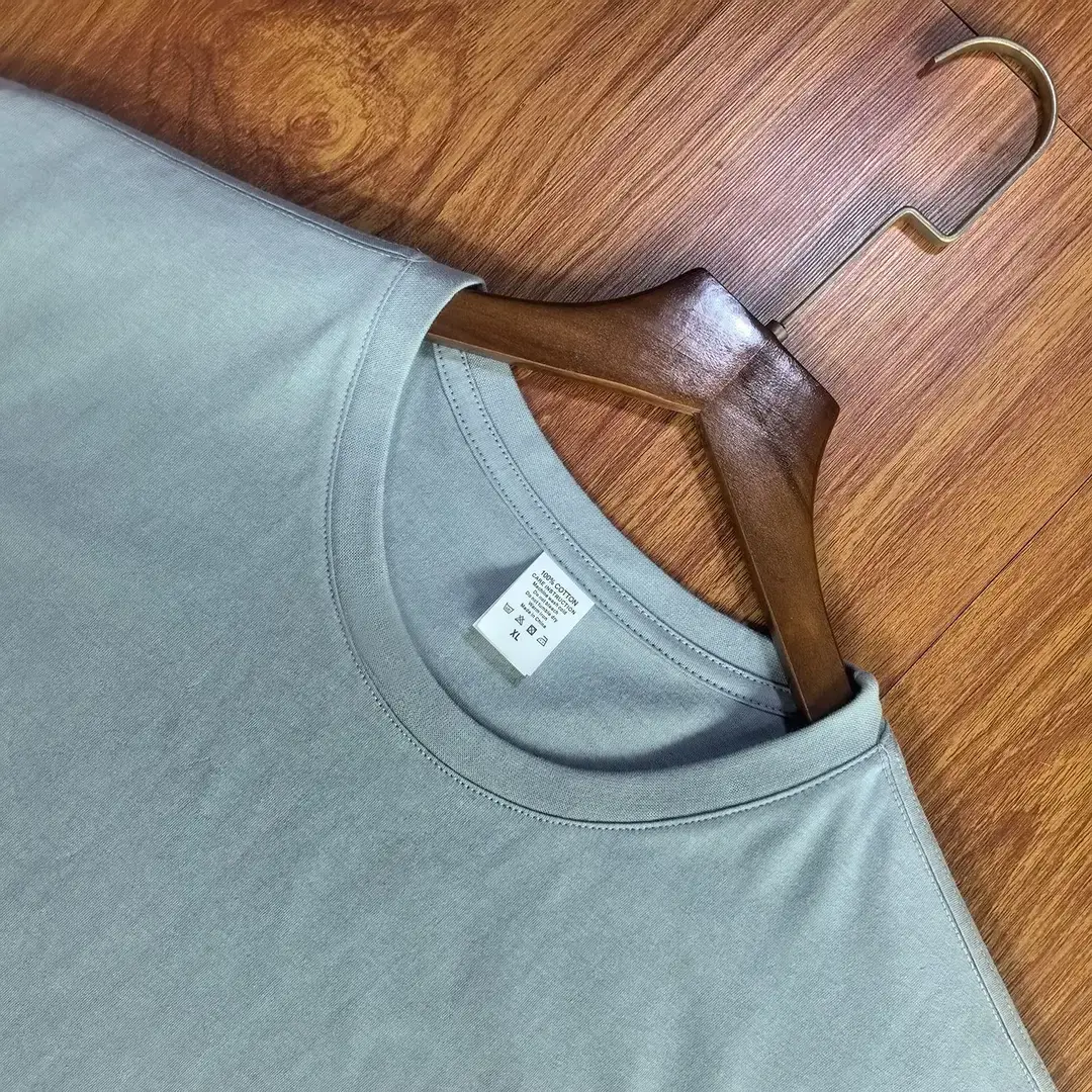 Heavy Cotton Crewneck Work Clothes Culture Shirt Printed Logo Men's and Women's Class Clothes Customized Advertising Shirt T-shirt Customized