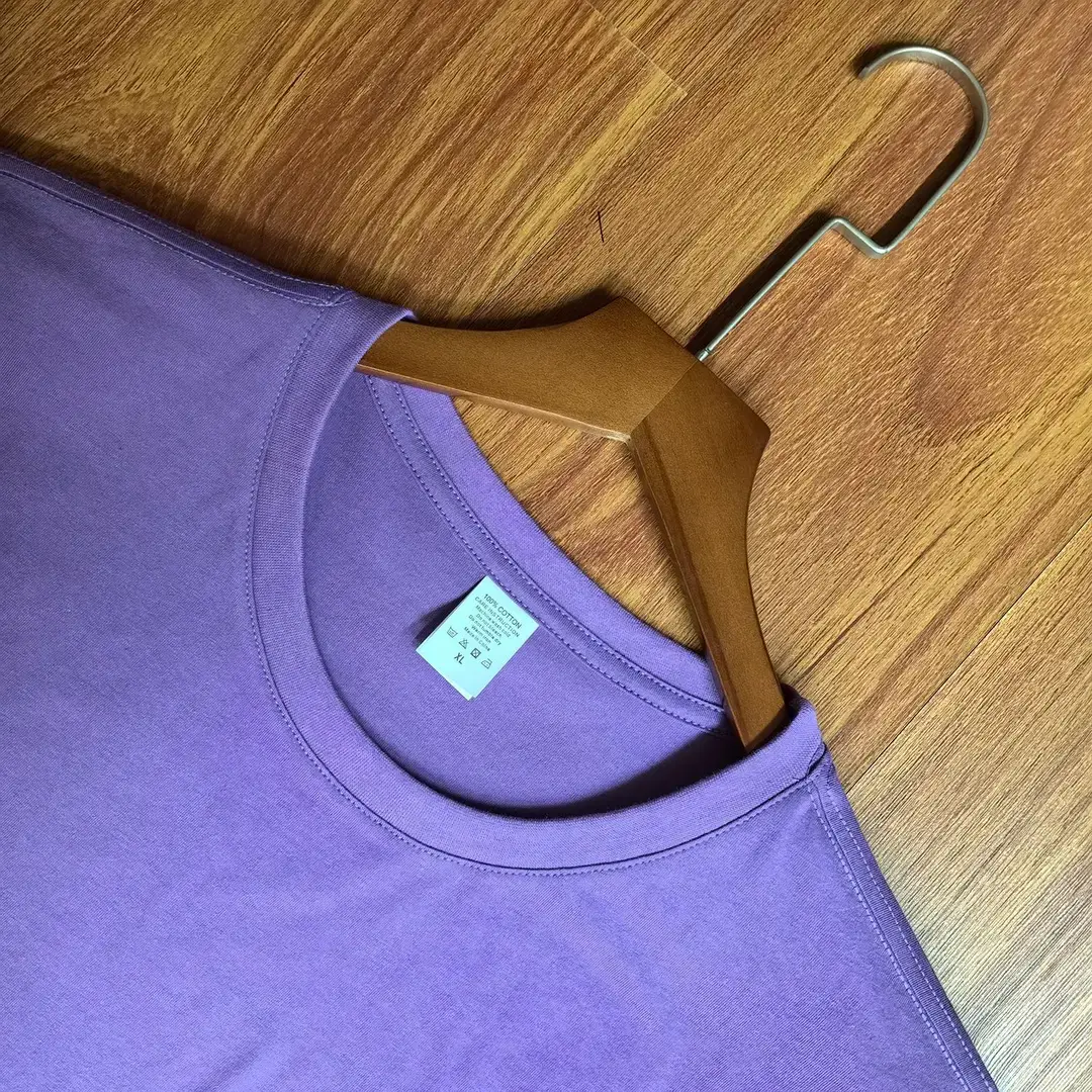 Heavy Cotton Crewneck Work Clothes Culture Shirt Printed Logo Men's and Women's Class Clothes Customized Advertising Shirt T-shirt Customized