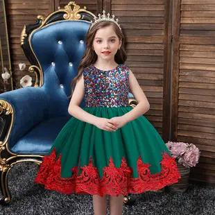 Purple Lace Fluffy Girls Dress for Girls — feature 2