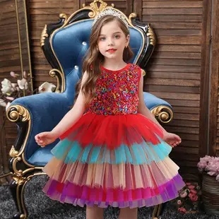 Purple Lace Fluffy Girls Dress for Girls — feature 6