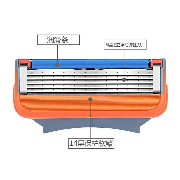 5-Layer Manual Wind 5 Us Razor Blades Orange - Image 7