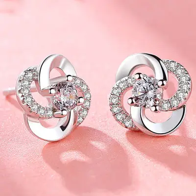 Korean Style Zircon Earrings for Women - Image 6