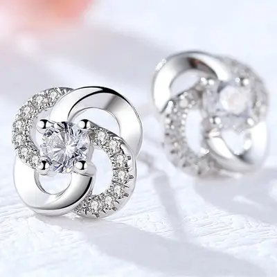 Korean Style Zircon Earrings for Women - Image 7