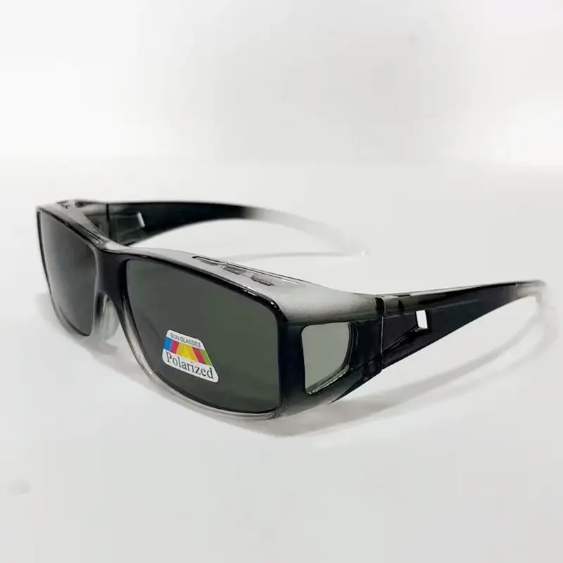 Transparent gray frame dark green sheet
