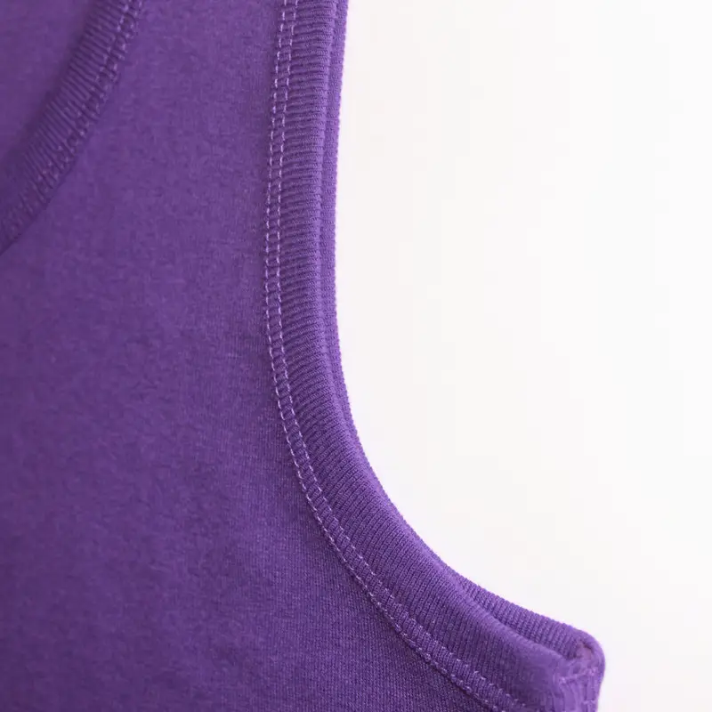 Men's Sleeveless Vest Purple Slim Fit Army Green