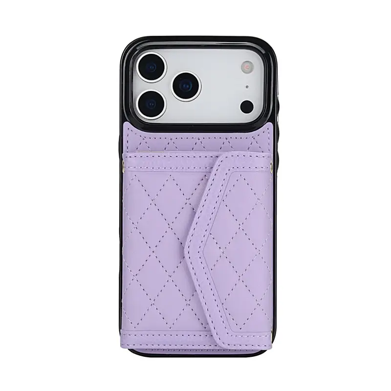 Red Foldable Phone Leather Case for iPhone 17 Pro Max