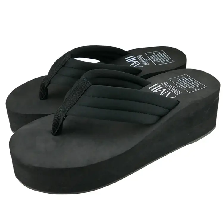 Women Pink Wedge Slippers Summer