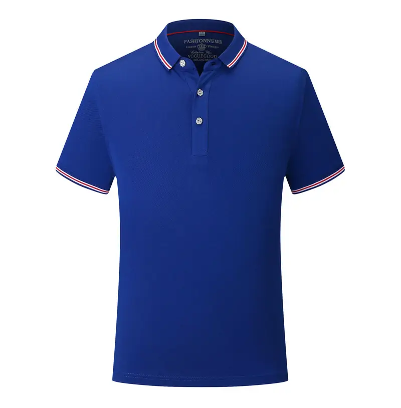 Men White Polo T-Shirt with Red Trim - Image 5