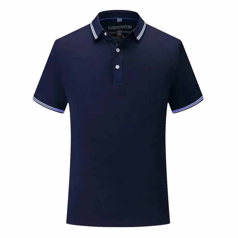 Men White Polo T-Shirt with Red Trim - Image 6