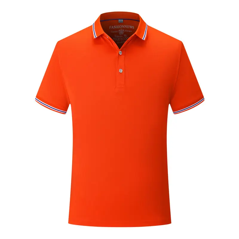 Men White Polo T-Shirt with Red Trim - Image 9