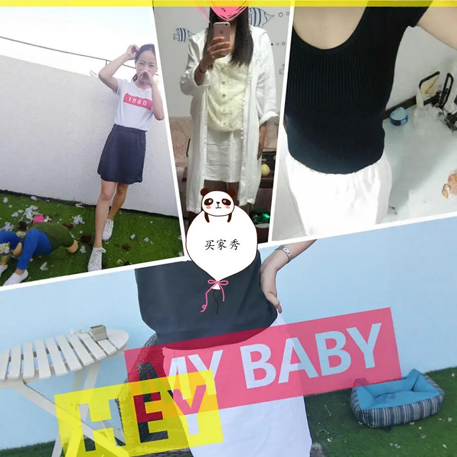 Korean Style Slim Fit Linen Short Skirt for Women