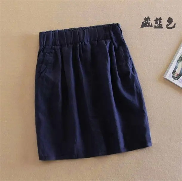 Korean Style Slim Fit Linen Short Skirt for Women — feature 10