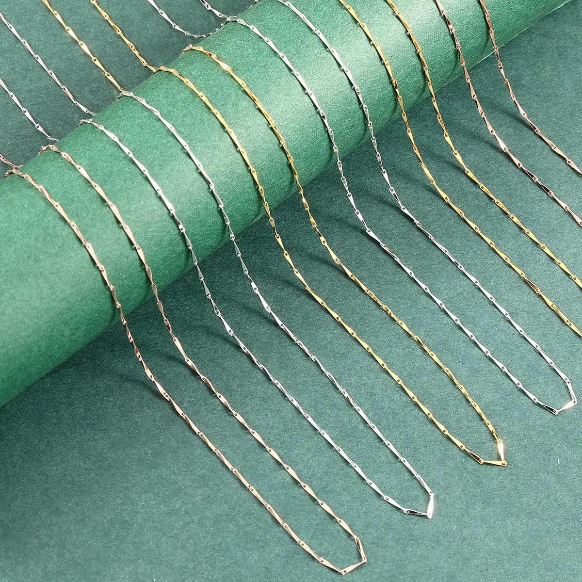 S925 Sterling Silver Melon Seed Chain Necklace for Women - Image 3