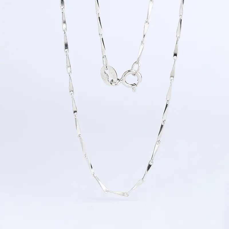 S925 Sterling Silver Melon Seed Chain Necklace for Women - Image 5
