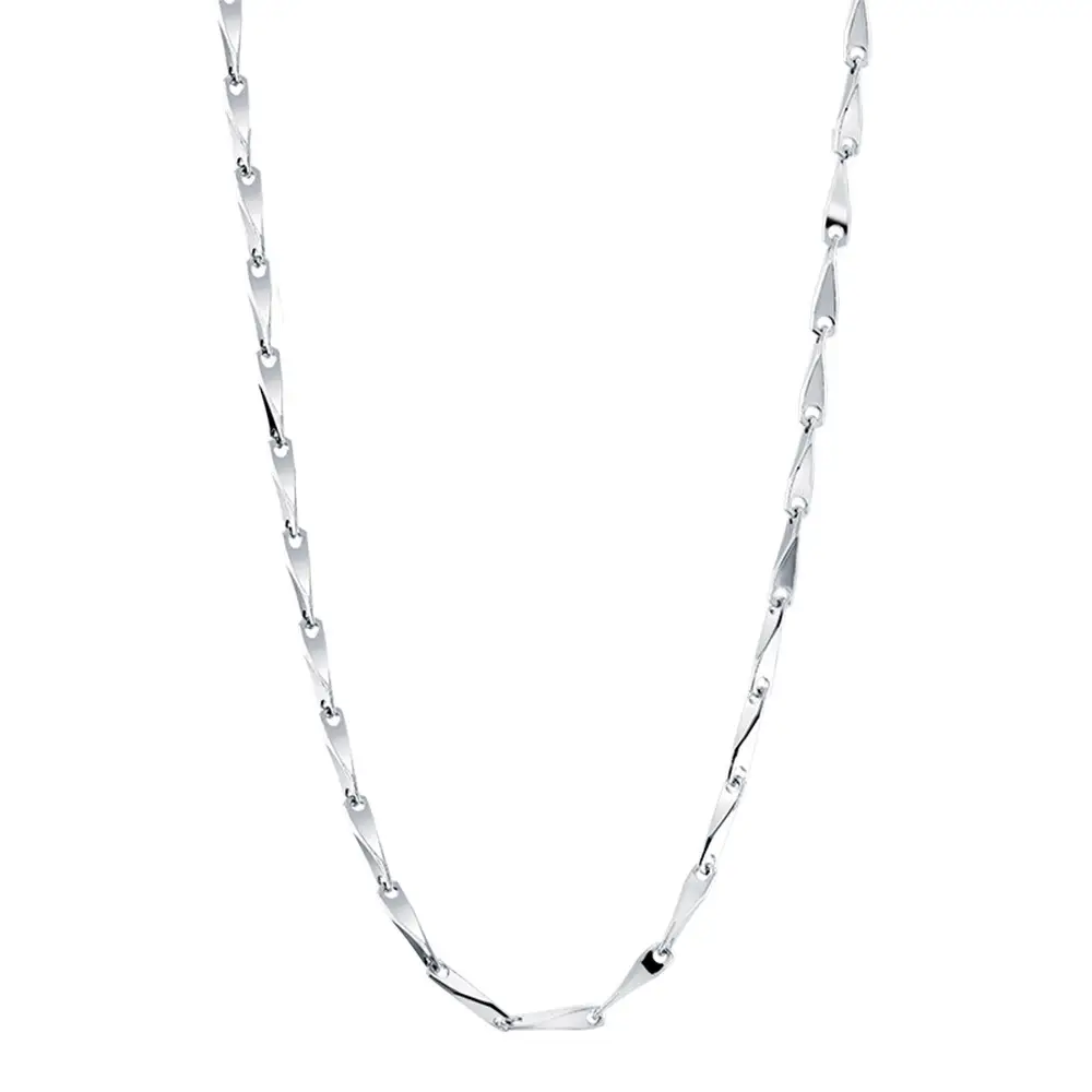 S925 Sterling Silver Melon Seed Chain Necklace for Women - Image 6