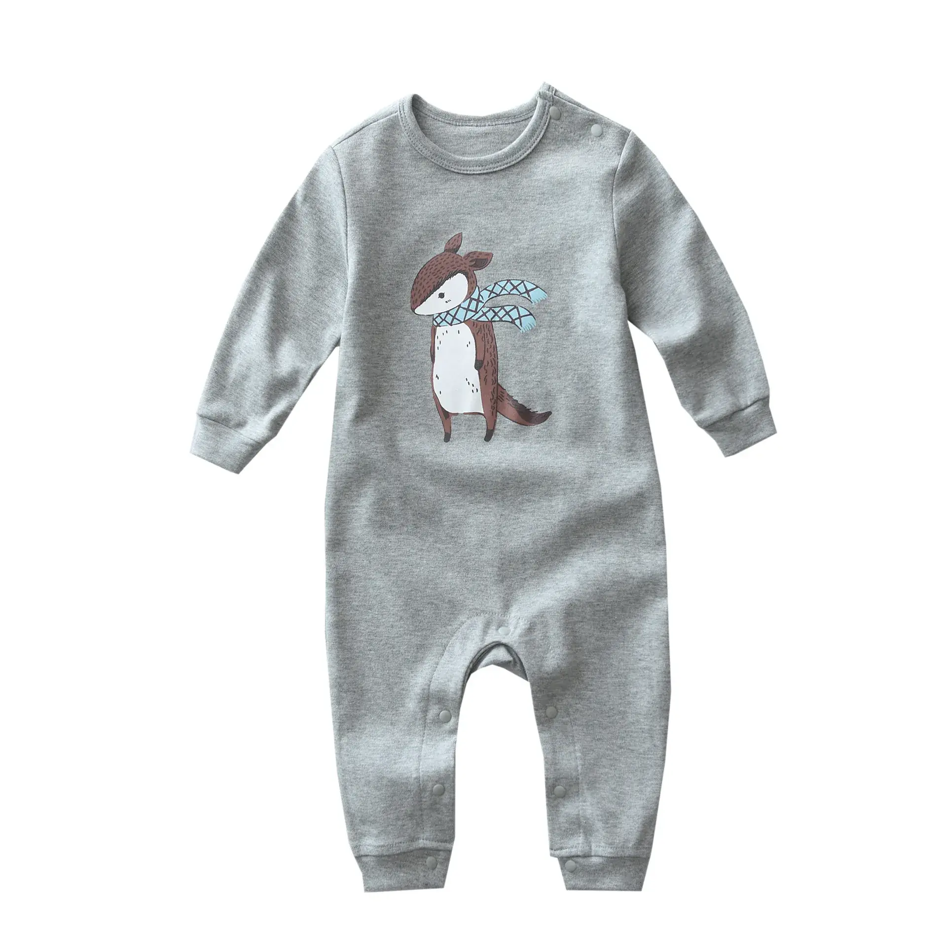 Baby Cotton Jumpsuit Yellow Cartoon Infant Romper - Image 5
