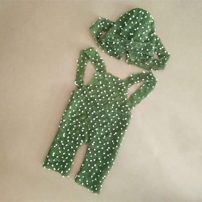 Green Dot Ball Baby Photo Suit for Newborns - Image 8