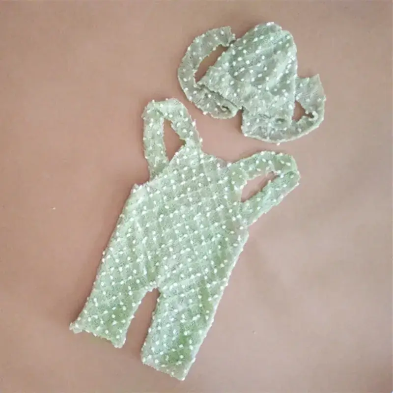 Green Dot Ball Baby Photo Suit for Newborns - Image 4