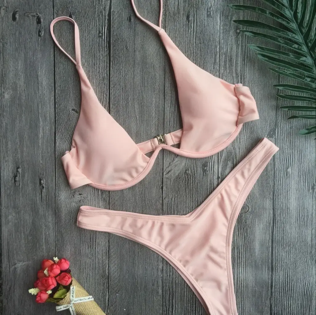 New Green Split Bikini Swimsuit 2017D12 — feature 18