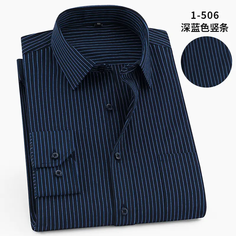 Plus Size Men White Slim Fit Shirt with Embroidered Logo