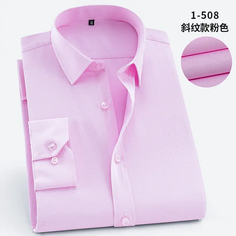 Plus Size Men White Slim Fit Shirt with Embroidered Logo