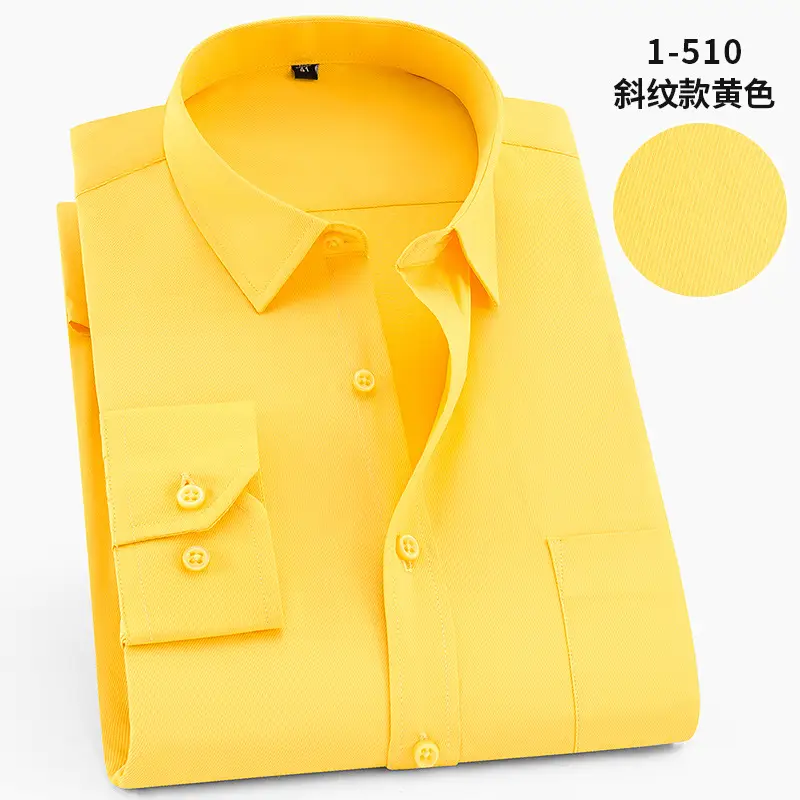 Plus Size Men White Slim Fit Shirt with Embroidered Logo
