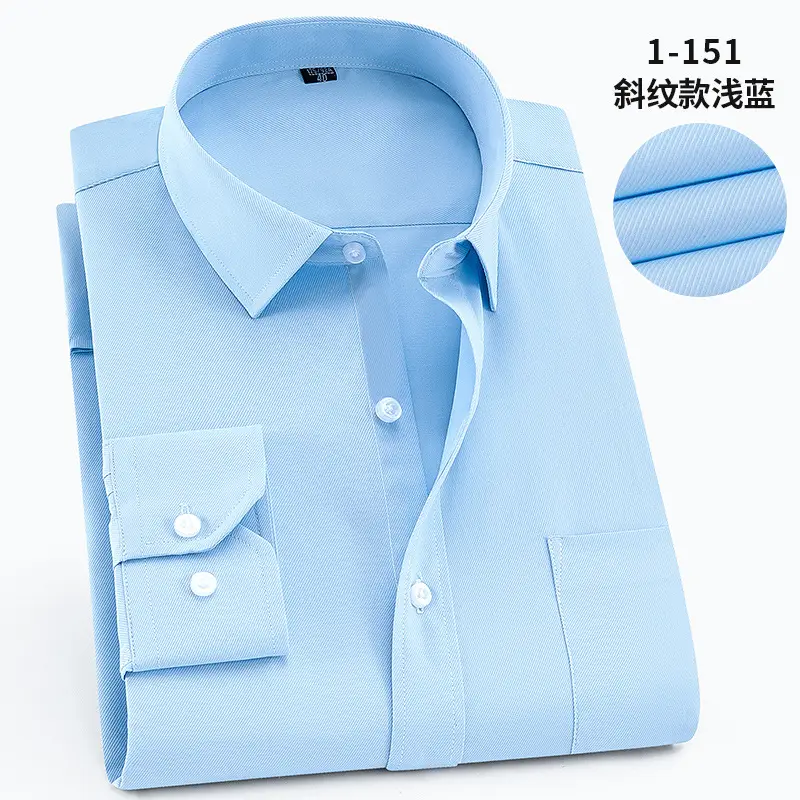 Plus Size Men White Slim Fit Shirt with Embroidered Logo