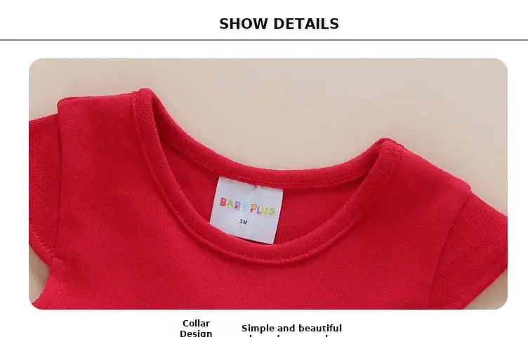 Red Lace Baby Wrap Dress for Girls Summer Wear — feature 15