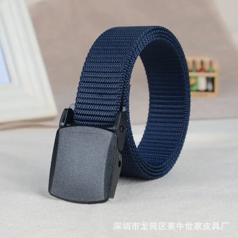 Men's Black Nylon Belt with YKK Plastic Buckle 3.2 - Image 6