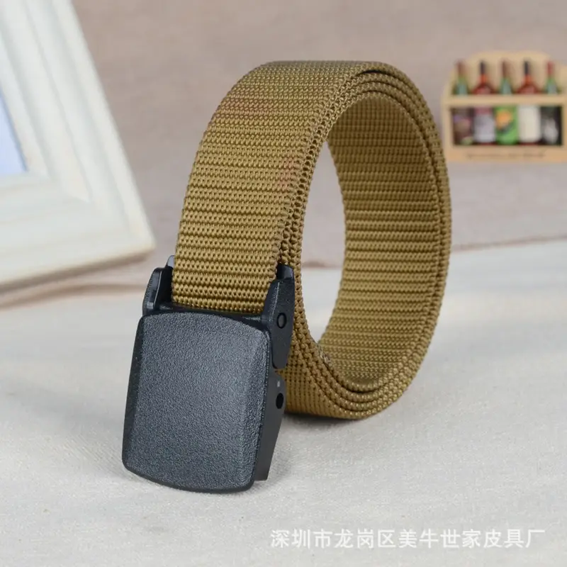 Men's Black Nylon Belt with YKK Plastic Buckle 3.2 - Image 4