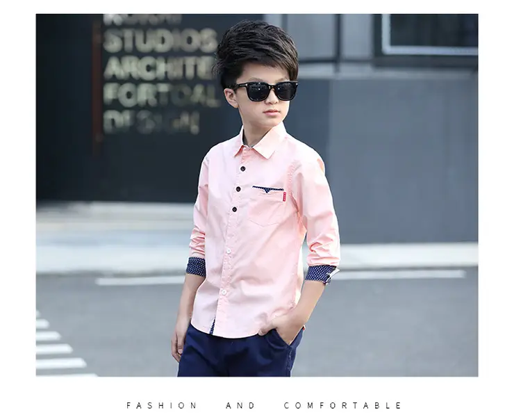 Boys Long Sleeve Shirts Peach 2026 — feature 10