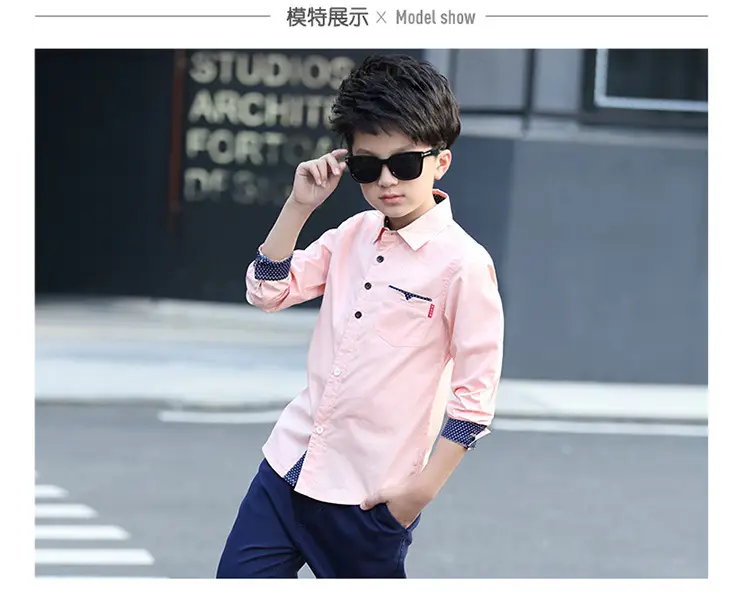 Boys Long Sleeve Shirts Peach 2026 — feature 9