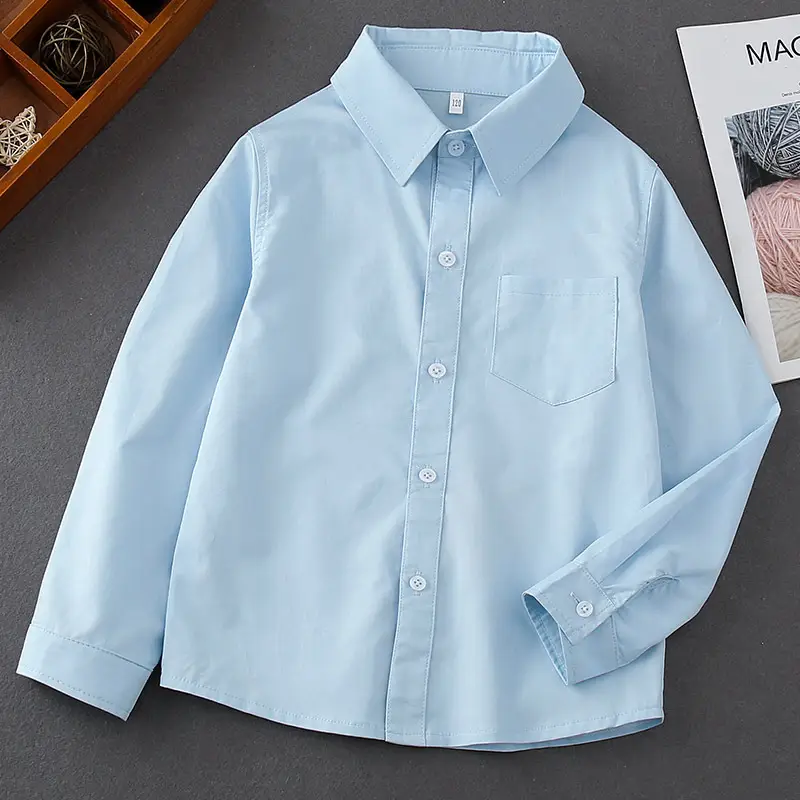 Boys Long Sleeve Shirts Peach 2026