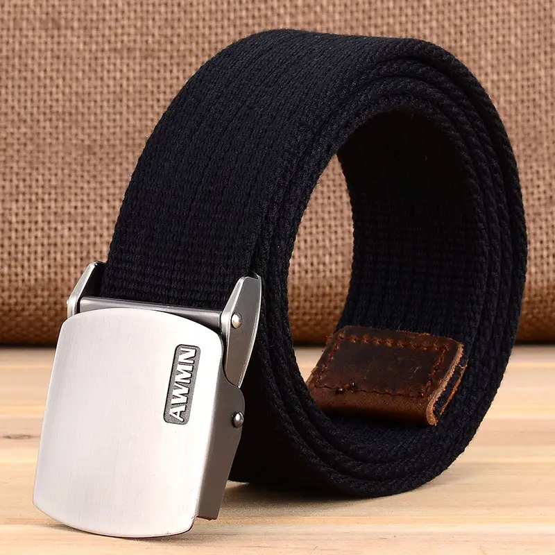 Men's Thickened Canvas Tactical Belt AWMN - Image 2