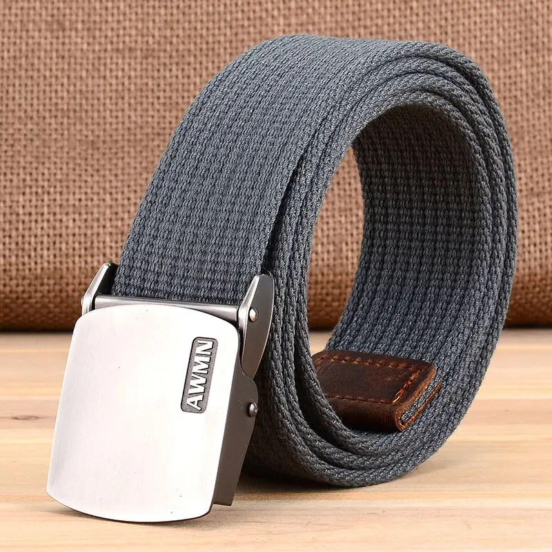 Men's Thickened Canvas Tactical Belt AWMN - Image 4