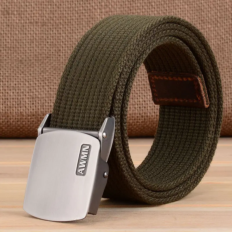 Men's Thickened Canvas Tactical Belt AWMN - Image 6