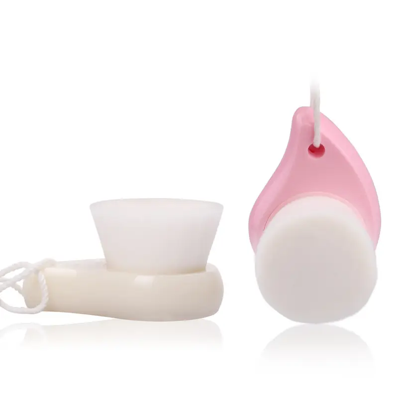 Pink Hanging Silicone Makeup Remover Face Brush - Image 4