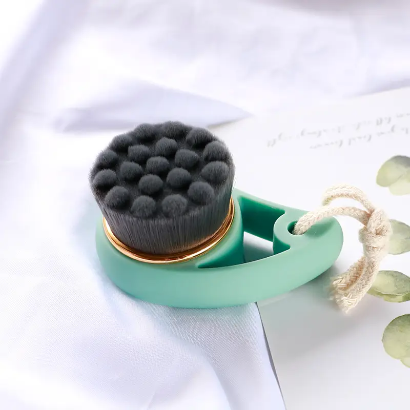 Bamboo Charcoal Face Wash Brush Gold Ring - Image 6