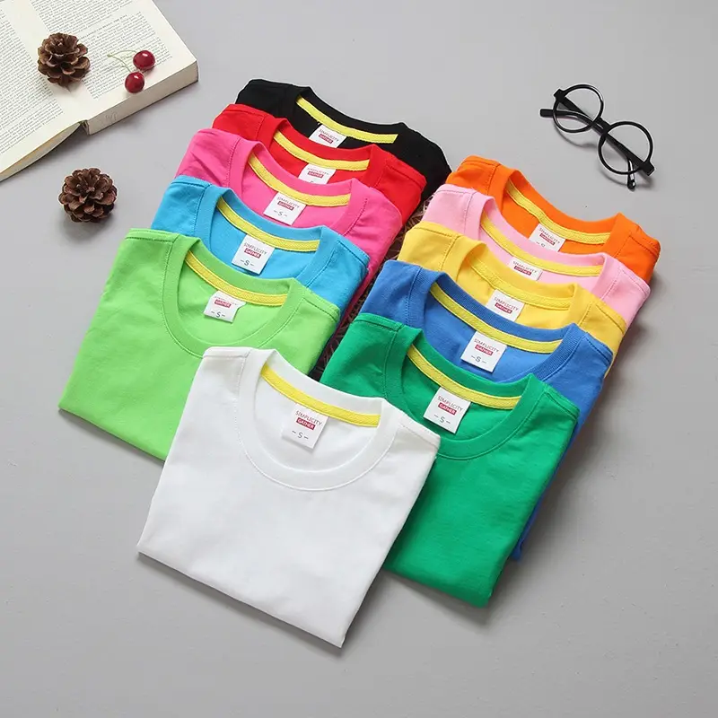 Men Orange Cotton Round Neck T-Shirt White Black Sleeve - Image 19