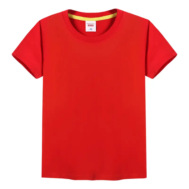 Men Orange Cotton Round Neck T-Shirt White Black Sleeve - Image 3